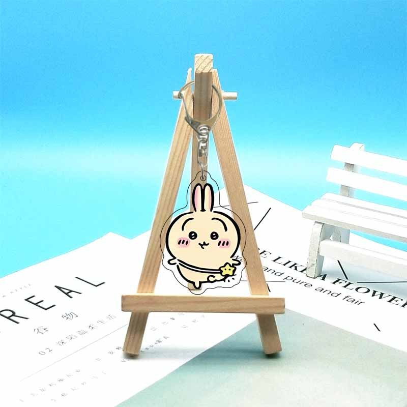 chiikawa ジイカワ ハチ小八 ins 漫画かわいいランドセル小さなペンダントアクリルキーホルダー|undefined