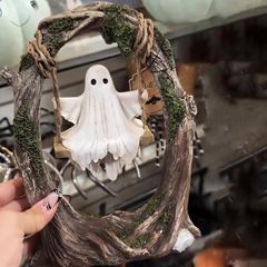 ハロウィン かわいいゴーストツリーブランコデコレーション ゴーストがブランコの木にハロウィンオーナメント
