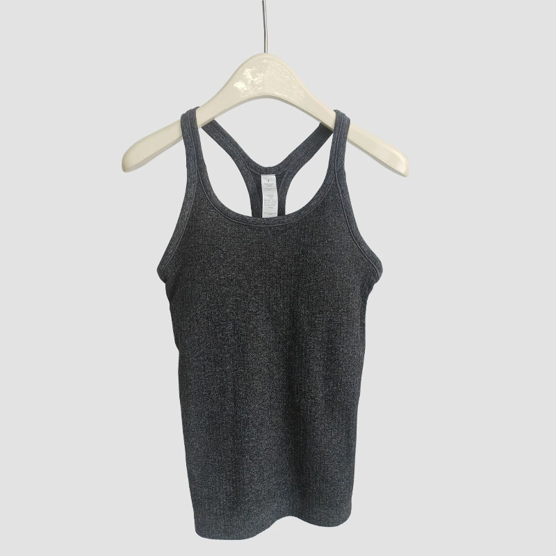 Long Yoga Vest (Women's) Breathable Detachable Sports Top with Removable Cups, 2–8 Sizes
