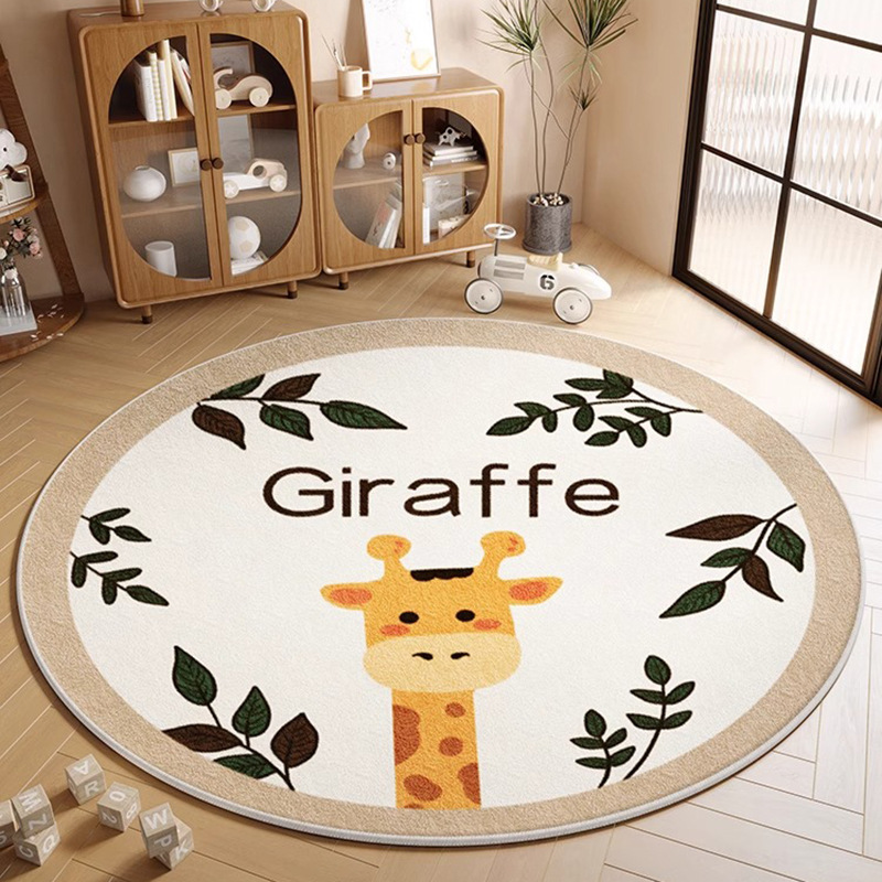 S Imitation Cashmere-Love Giraffe Round