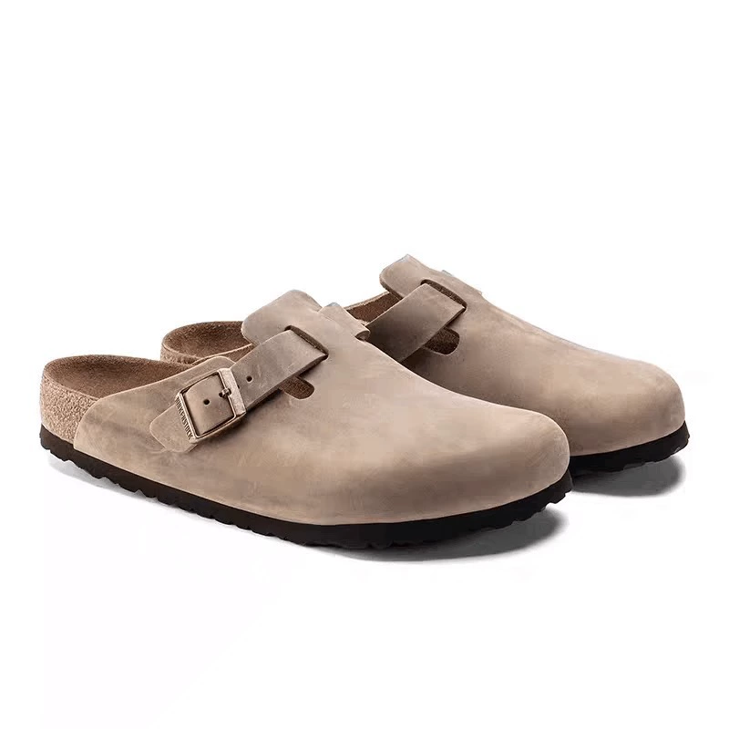 Кожаные ботинки на толстой подошве Birkenstock 2024 весна-лето, без шнурков, походная обувь, Birkenstock пробковая подошва, мужская и женская, универсальные