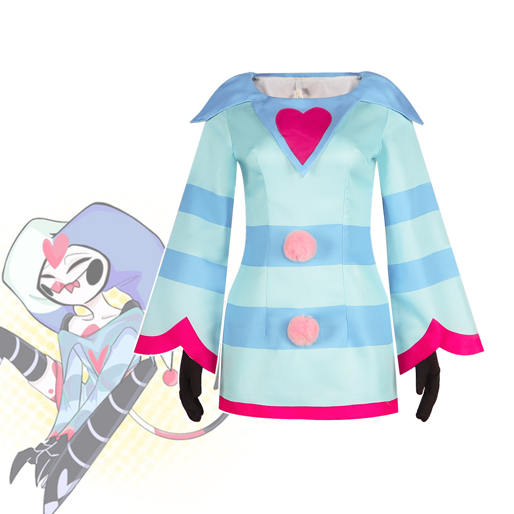 地獄客棧cos服極惡老大Fizzarolli連衣裙菲茲羅利cosplay表演服裝
