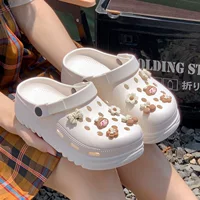 Дышащие сланцы‑платформа (в стиле Crocs), противоскользящие, лёгкие, размеры 35–40