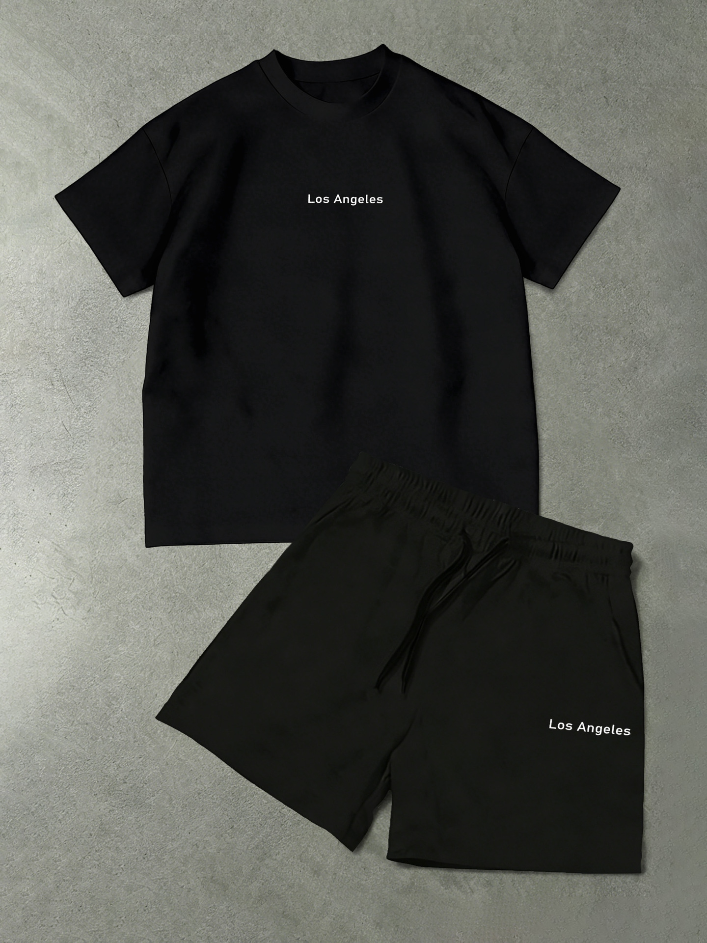 Summer New Popular Printed Men's Suit: Crew Neck Short Sleeve T Shirt + Shorts (Couple Style)_viptrois.com