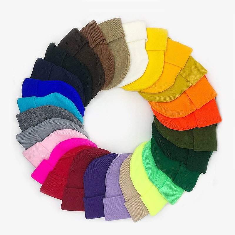 Флуоресцентная шапка Amazon сплошная шерстяная шапка осень-зима теплая вязаная шапка европейская и американская мужская пара шляпа