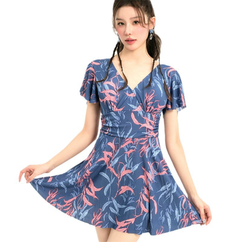 Summer swimwear for mother for swimming, fitted, for middle age, 2024 years