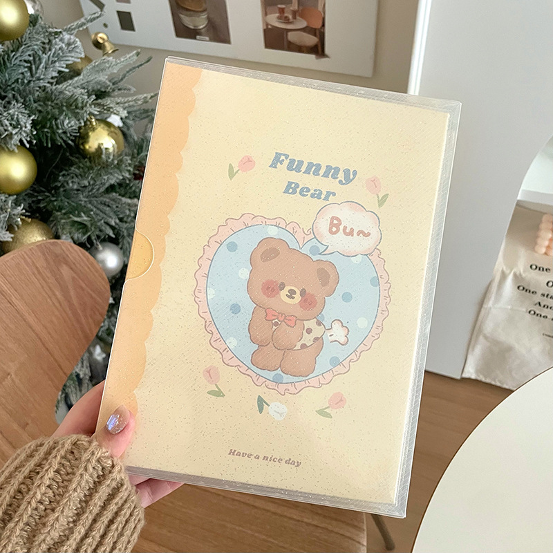 Ins Original Cartoon Card Binder A5 Loose-leaf 3-inch 5-inch Album Gu Ka Aidou Mini Truck Star-chasing Storage display picture 2