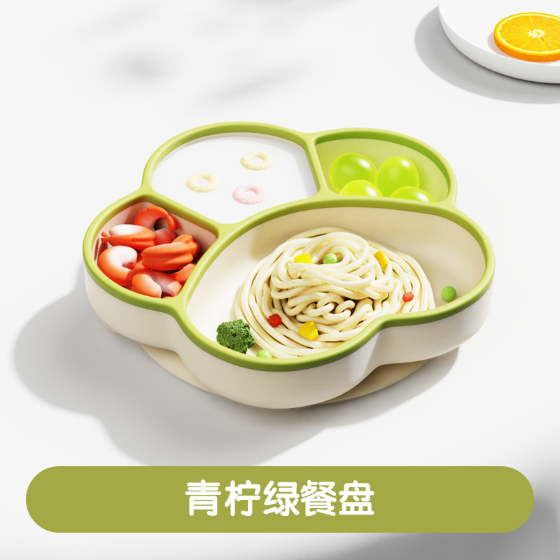 투톤 캣클로 디너 플레이트-그린