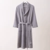 Three-layer gauze gray lapel