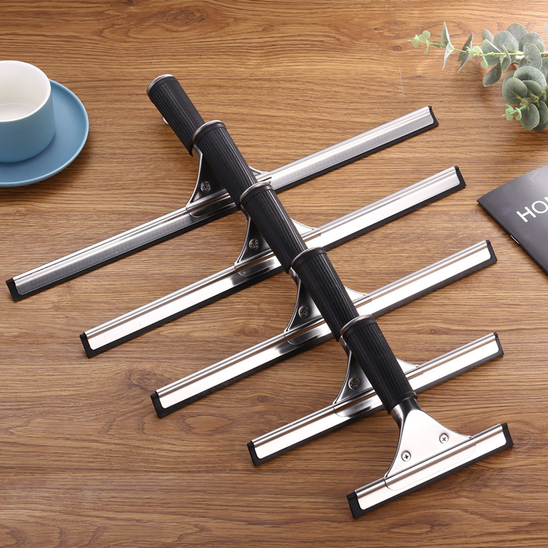 Wholesale Stainless Steel Glass Wiper Household Cleaning Tool Bathroom Window Scraper with Detachable Replacement Rubber Strip Wholesale Stainless Steel Glass Wiper Household Cleaning Tool Bathroom Window Scraper with Detachable Replacement Rubber Strip