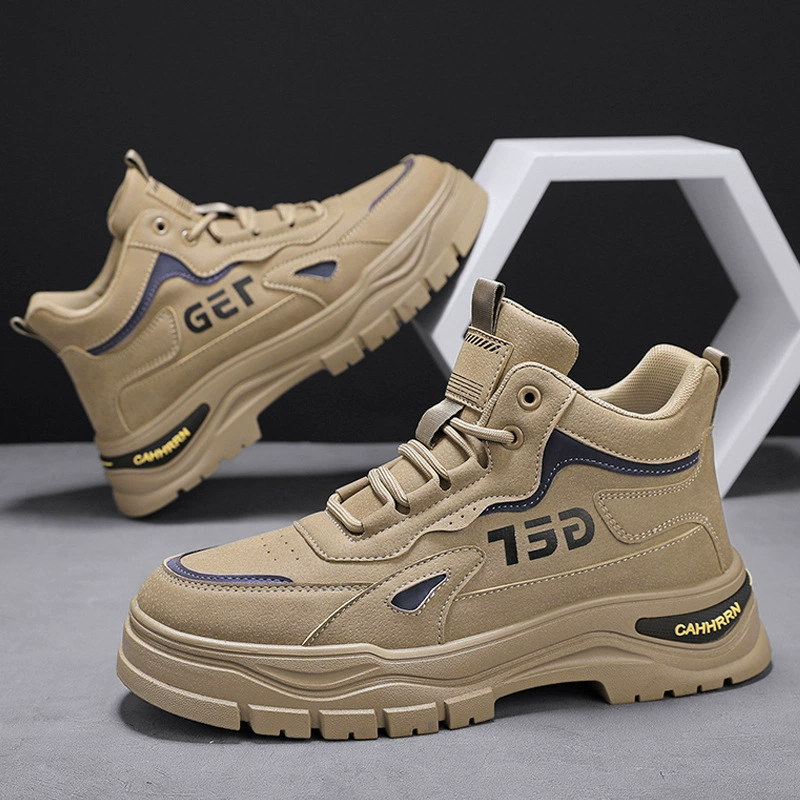 Весенняя и осенняя обувь по страхованию труда мужской 2024 новый стиль повседневная спортивная обувь нескользящая и износостойкая строительная площадка
