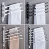 Punch holes Space aluminum Towel rack Shower Room activity towel bar TOILET rotate Shelf toilet Storage rack