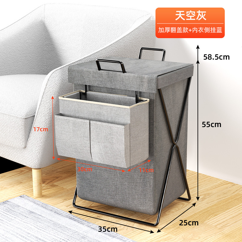 Cesta de lavandería ropa sucia cesta de almacenamiento cesta de lavandería plegable hogar Baño sala de estar lavandería cesta de la ropa bolsa