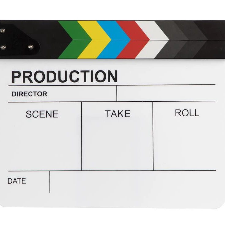 Filming props movies English clapping film and television acrylic field clapping board director board creative decoration ornaments