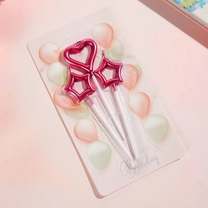 Velas de cumpleaños, estrellas, hadas, palos de amor, pastel de fiesta, vestido de boda brillante