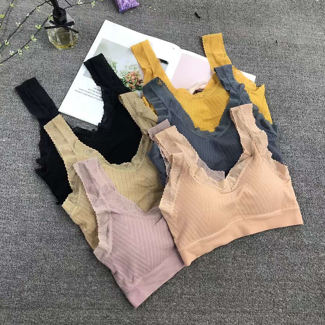 Nueva inconsútil alto elástico belleza de alta calidad las mujeres chaleco inalámbrico yoga sujetador ropa interior deportiva al por mayor