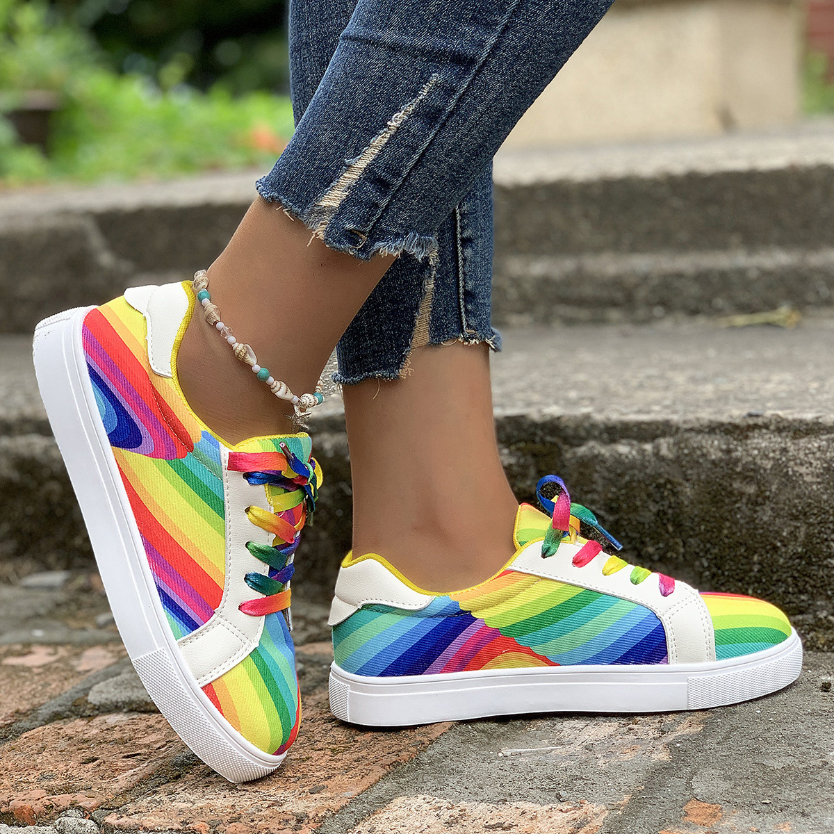 Baskets de running et sneakers décontractées femme dégradé_voghion.com