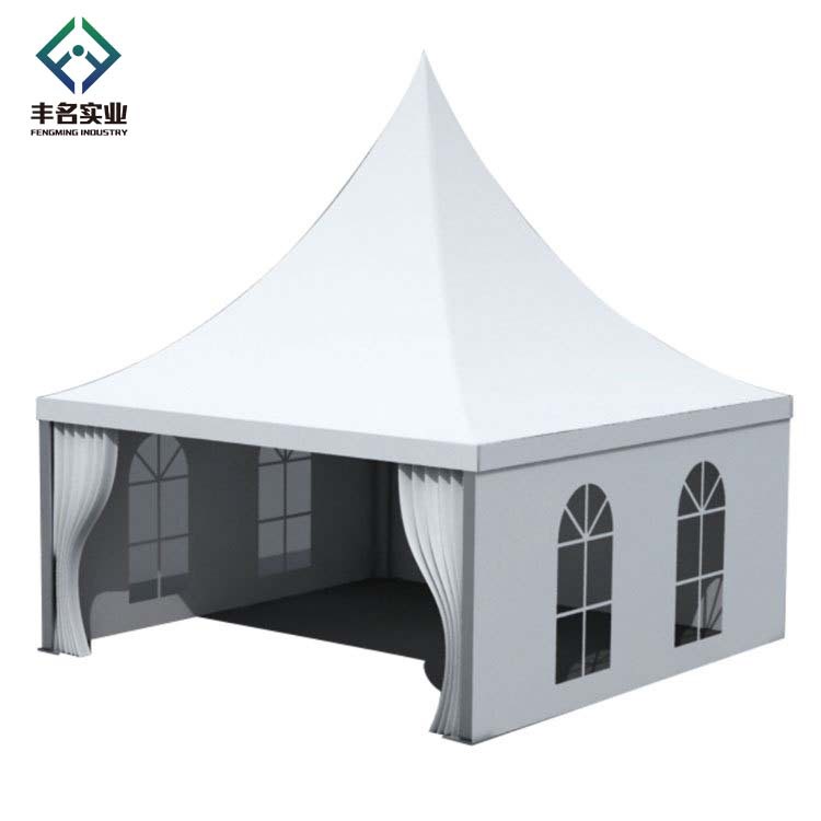 户外欧式白色展销车展活动四角帐篷 户外婚礼尖顶帐篷pagoda tent