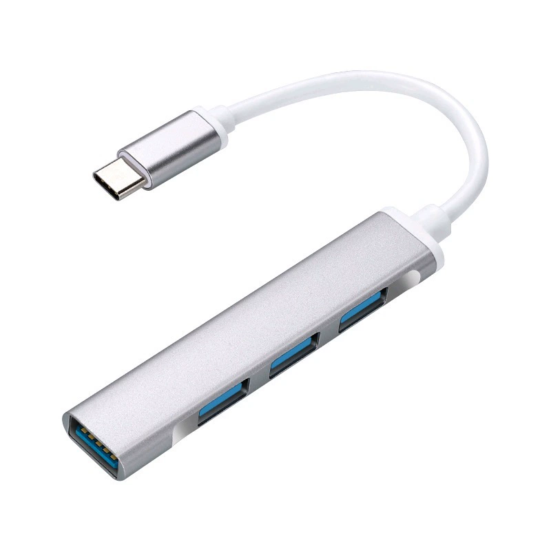 Многопортовый компьютерный адаптер USB Type-C, разветвитель, адаптер от одного до четырех расширителя USB3.0, разветвитель