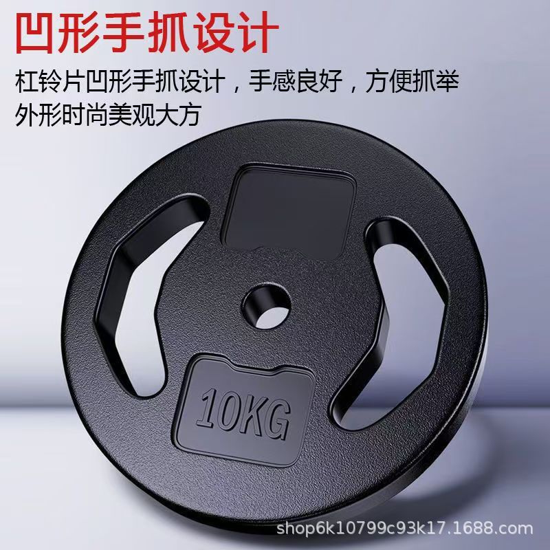 Dumbbell Plates with Small Holes, Barbell Plates, Hand-Held Plates, Rubber-Coated, Eco-Friendly Weightlifting 10kg Rocker Arm Weight Plates, Fitness Equipment Promotion