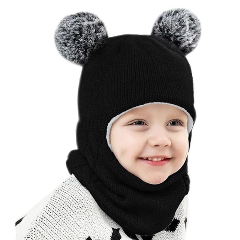 Gorro Integrado con Bufanda para Niños, Poliéster, Cubre Cuello, Térmico y Cortavientos, para Invierno image 8