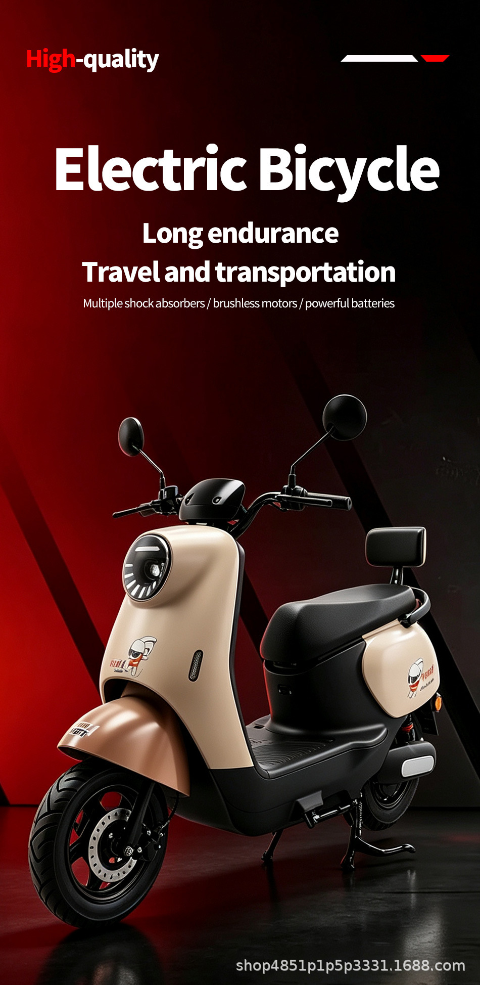 Hot-selling new model electric motorcycle for small riders, cross-border foreign trade export, two-wheeled electric vehicle, electric bicycle, wholesale in large quantities