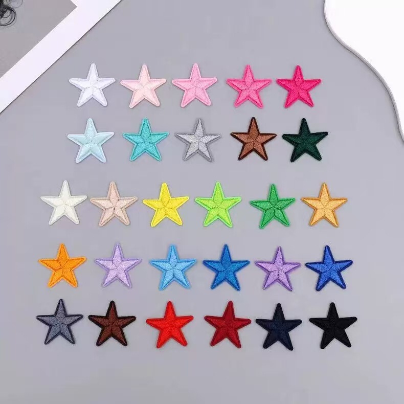 Amazon Cross-Border Best-Selling Small Five-Pointed Star Cloth Patch Accessories Clothing DIY Jewelry Accessories Factory Spot Wholesale Amazon Cross-Border Best-Selling Small Five-Pointed Star Cloth Patch Accessories Clothing DIY Jewelry Accessories Factory Spot Wholesale