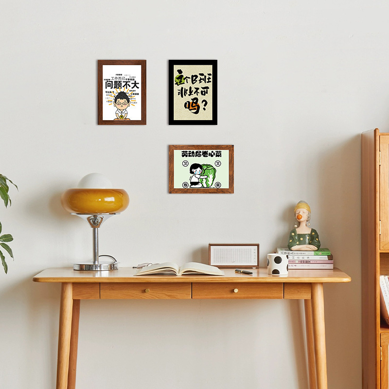 Ins-Style Cartoon Decorative Picture Frame Empty Frame Bedroom Entrance Photo Frame Ornament Copywriting Framing Source Manufacturer Wholesale