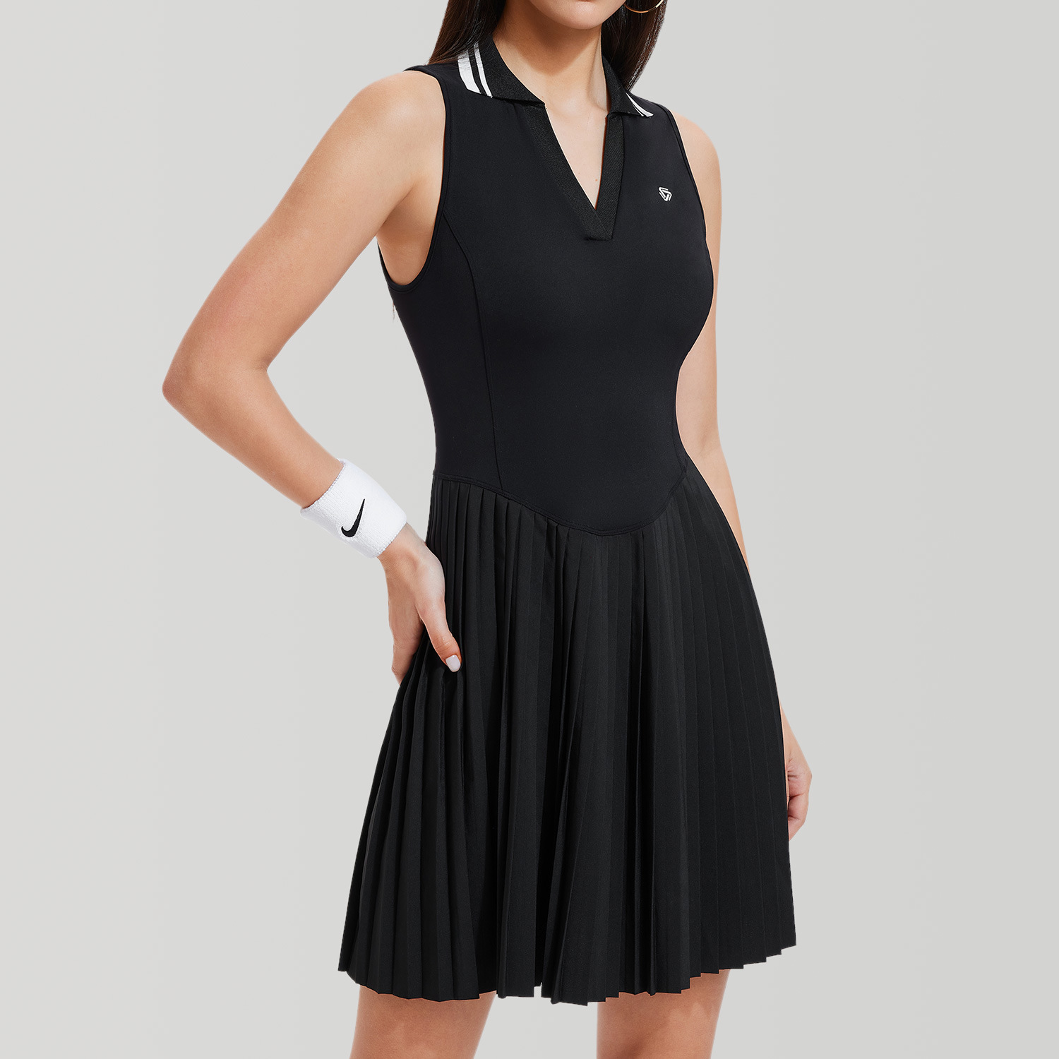 Vestido deportivo Falda de tenis antidesgaste para mujer Desnudo transpirable Running Fitness Ropa de yoga Falda corta Ropa deportiva informal