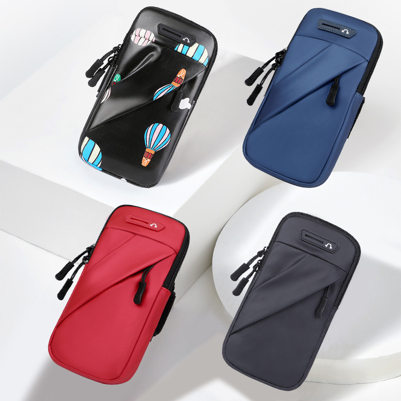 Running Mobile Phone Arm Bag, Water-Repellent Sports Arm Bag, Outdoor Cycling Mobile Phone Bag, Morning Running Fitness Equipment, Men's and Women's Wrist Bag
