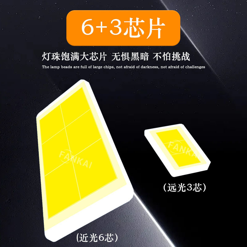 Faro LED Bi-Lente para Auto H4 de Aluminio Impermeable IP67, Alta Potencia para Autos y Motocicletas