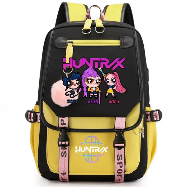 O Backpack/Black and Yellow Witch Hunters 06