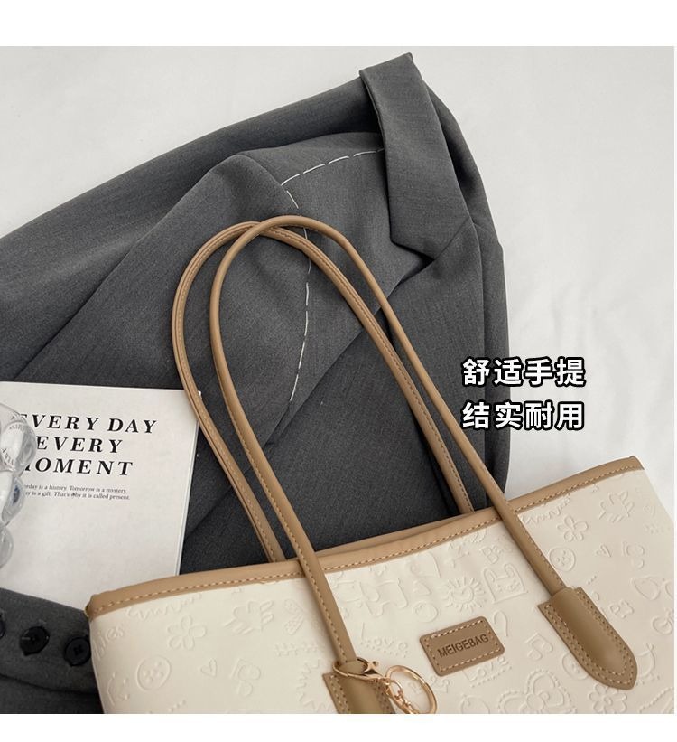 Modische Tote Bag für Mütter, Schülerinnen und Studentinnen mit großem Fassungsvermögen, vielseitige Schultertasche zum Umhängen, elegante Handtasche für Unterricht und Pendeln