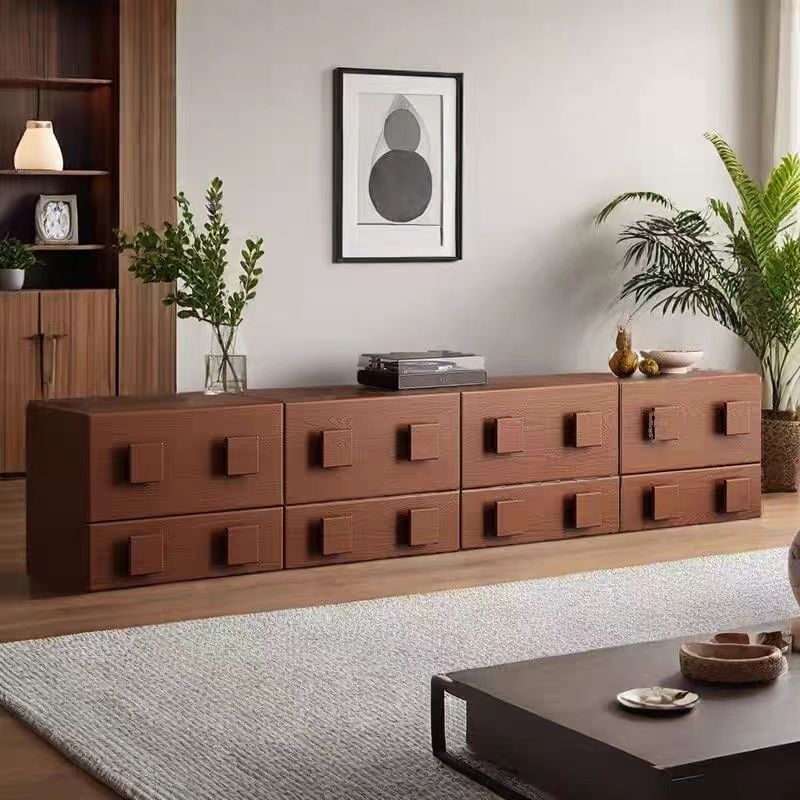 Carefully Selected Vintage-Style Carmen Cabinet, Home Tv Cabinet, Floor-Standing 8-Drawer Storage Cabinet, Bedside Cabinet, Multi-Functional Set