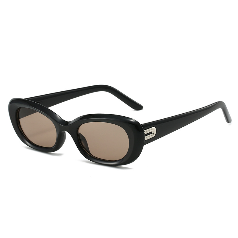 Fabricantes de nuevas gafas de sol de ojo de gato de moda europea y americana de moda, marco redondo, sombra de viento, gafas de sol retro, venta al por mayor transfronteriza