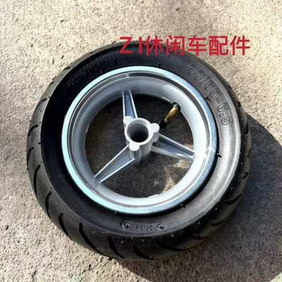 90/65-6.6, rear 110/50-6.5 inner and, Motorcycle wheel hub