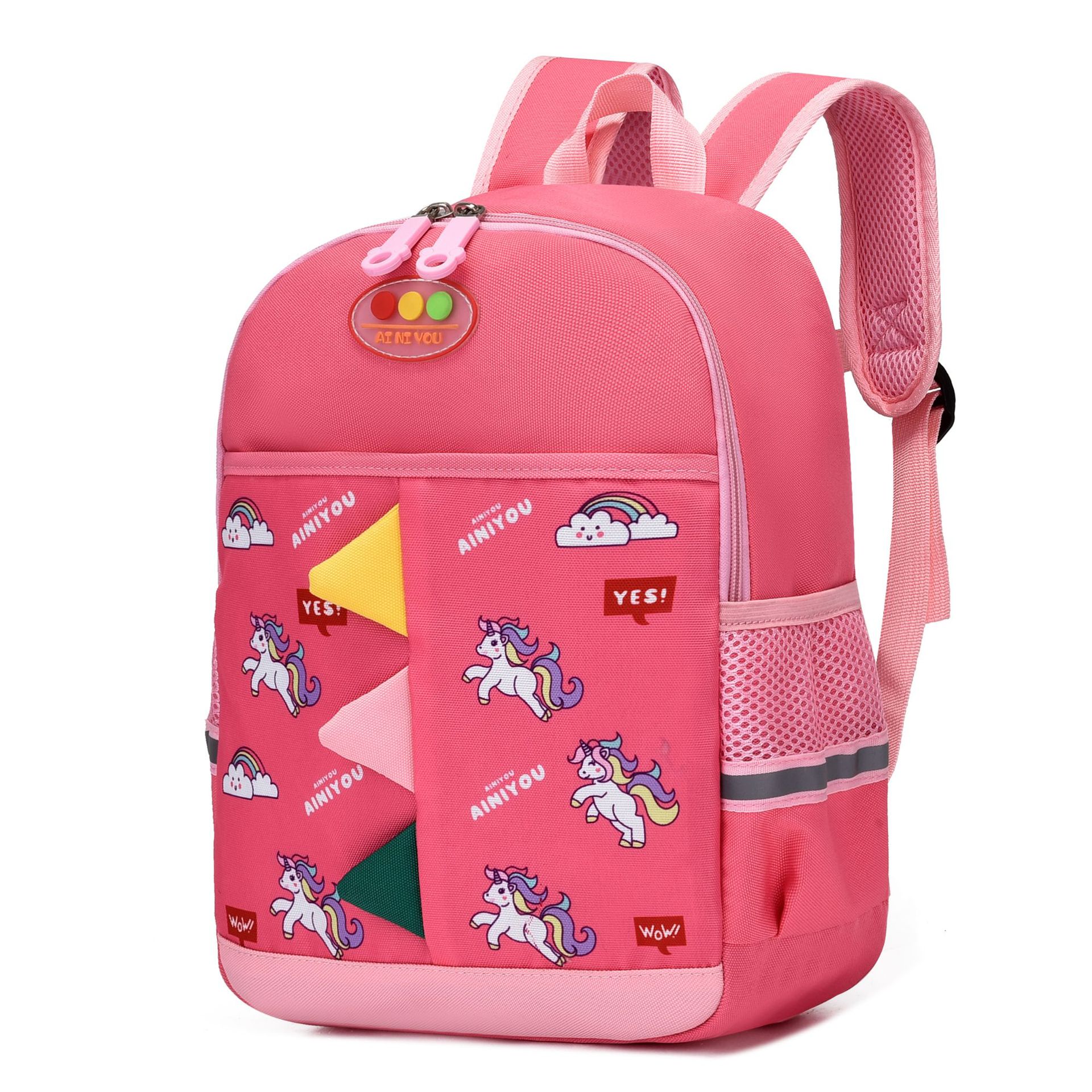 Comercio exterior nueva mochila tridimensional para niños de dibujos animados lindo mochila reducción de la carga protección de la columna vertebral escuela primaria estudiante mochila