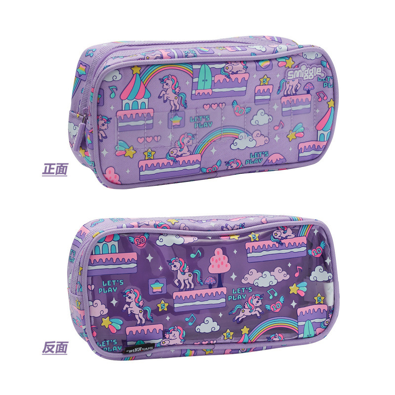 Australian smiggle estuche para bolígrafos de dibujos animados para niños bolso de papelería para estudiantes creativos plegable multifuncional