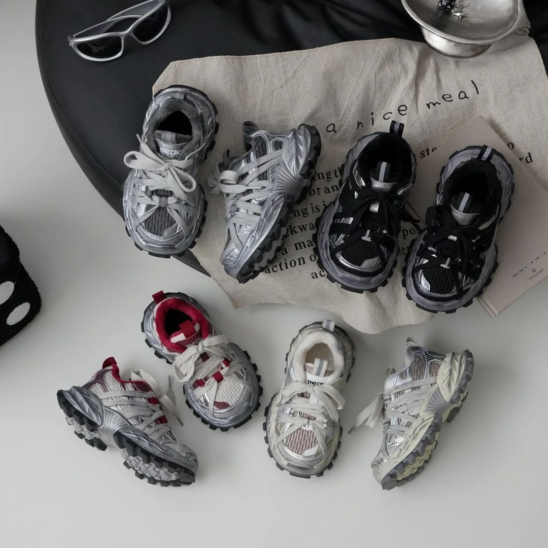 Children's Dirty Dad Shoes Autumn New Breathable Mesh Sports Shoes Children's Shoes Boys and Girls Versatile Parent-Kids Shoes