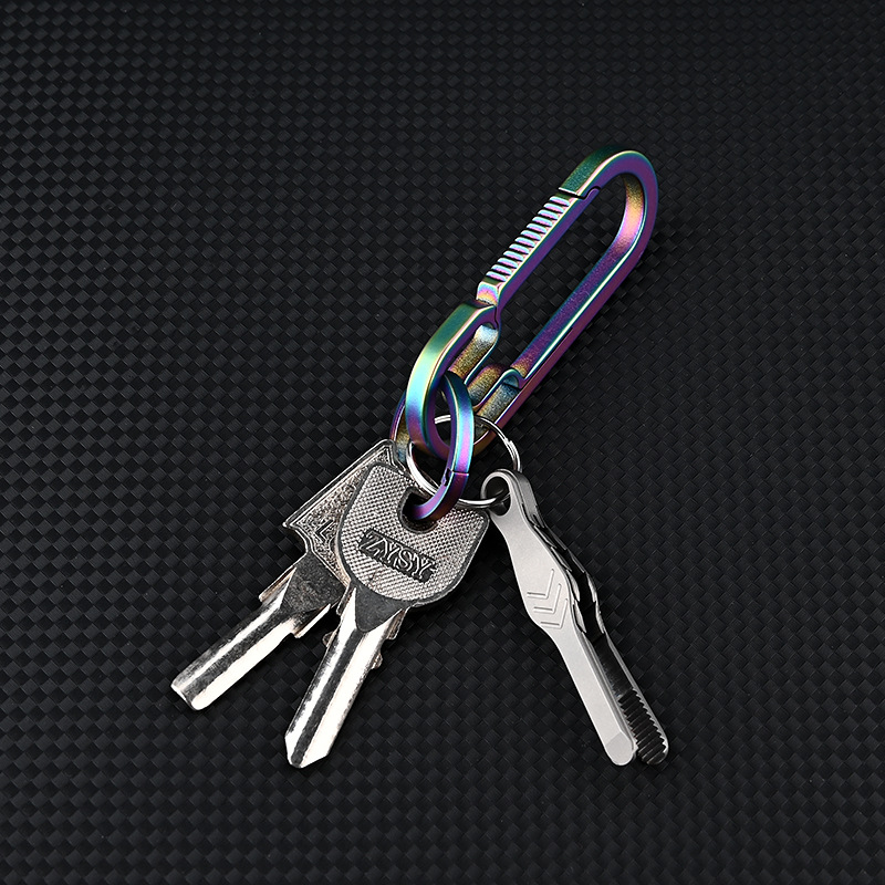 TC4 Titan-Stahl-Pinzette Multifunktional mit Schnappverschluss Korkenzieher CNC-gefräste Clips EDC Outdoor-Werkzeug – Detail 32