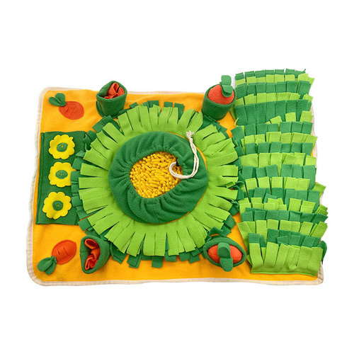 Cross-border e-commerce pet dog sniffing toy, radish sounds, fun food storage, educational slow food sniffing mat