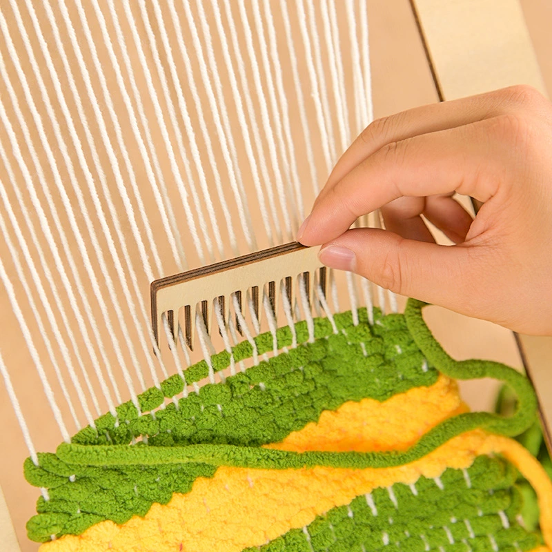 Woven materials set for kindergarten, purse, DIY
