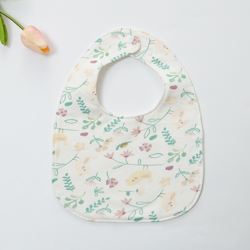 Bebé en forma de U de algodón babero recién nacido impermeable escupir leche saliva Toalla de algodón super suave ajustable babero Otoño e Invierno