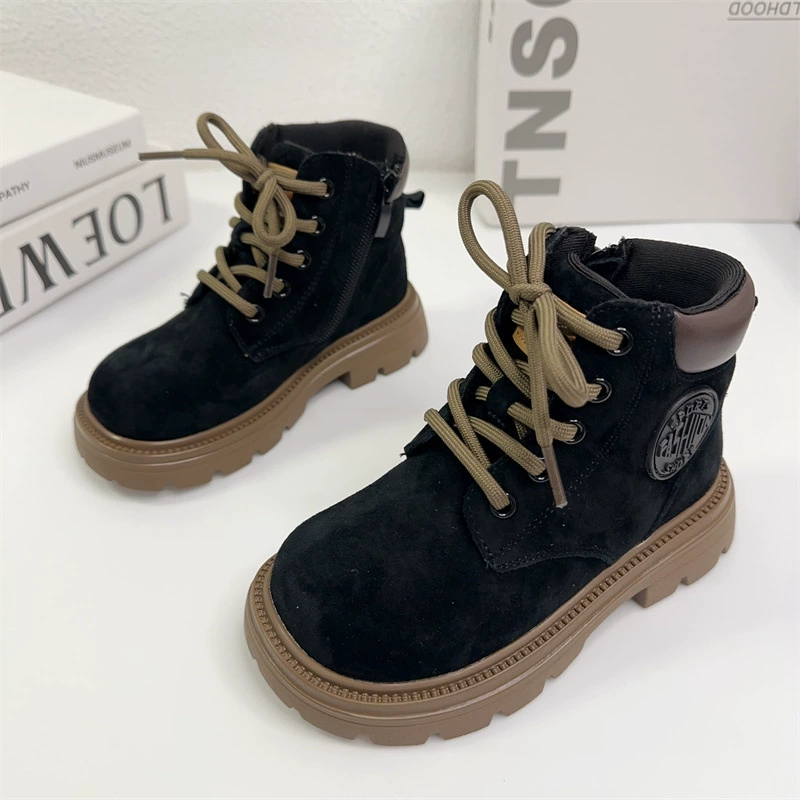 Martens, детские демисезонные полусапожки для отдыха, оптом, корейский стиль, мягкая подошва
