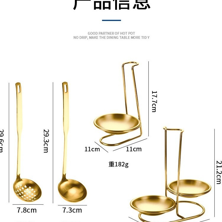Colgando el conjunto de sopa de acero inoxidable para comer sopa de acero inoxidable