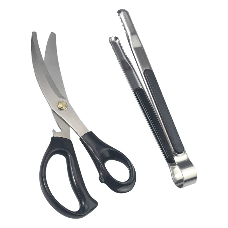 Нержавеющая сталь Корейский стиль Зажим для барбекю Барбекю Стейк Клип Шведский стол Зажим для еды Бытовая кухня Зажим для хлеба Зажим для барбекю