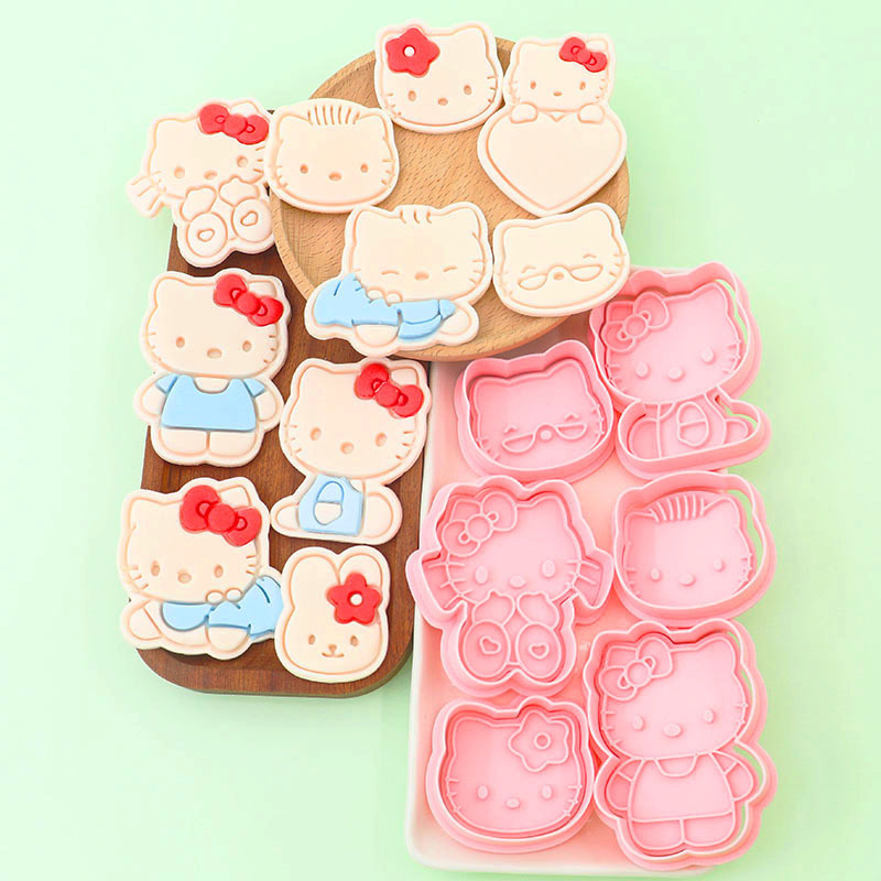 3DHelloKitty立体按压饼干模具PochaccoPC狗DIY烘焙卡通家用翻糖|undefined