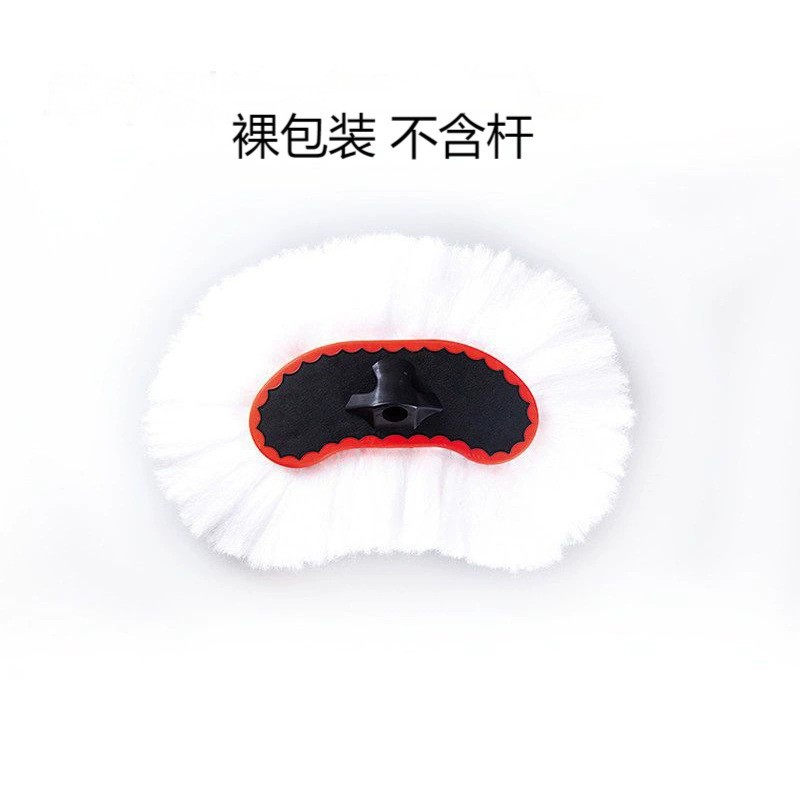 단일 브러시 헤드(막대 없음) 검정색 및 회색 걸레(네이키드)
