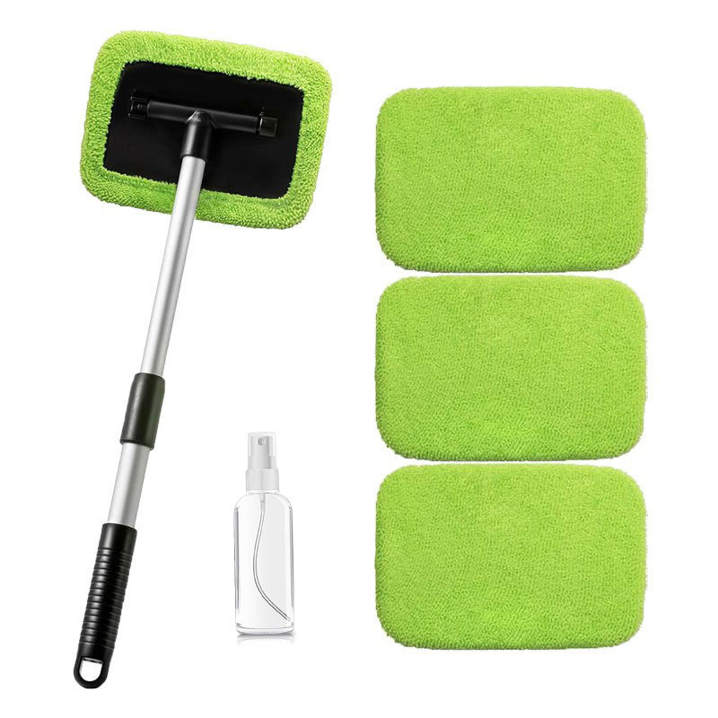 조합 6(2): 녹색 천 커버 4개 + 사각형 플라스틱 부품 1세트 + 스프레이 병 1개