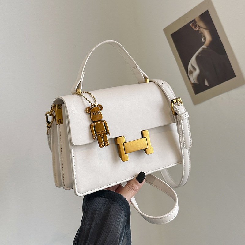 Bolso nuevo estilo de moda estilo coreano bolso casuales de color sólido textura versátil bolso de hombro portátil